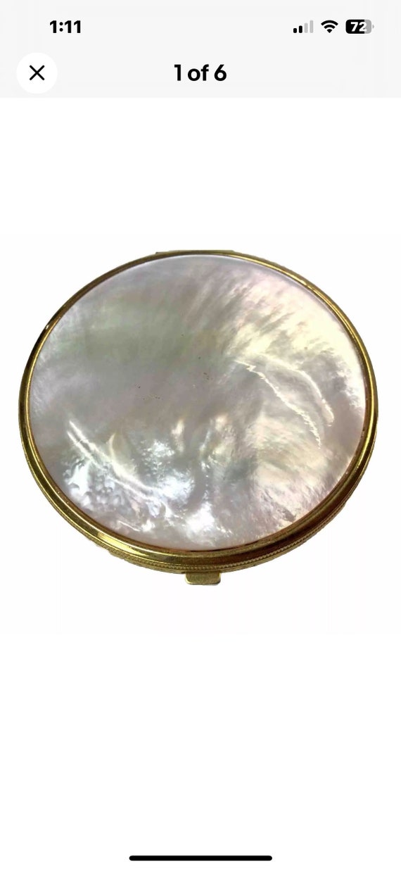 Lovely Unused Mother of Pearl Powder and Rouge Co… - image 1