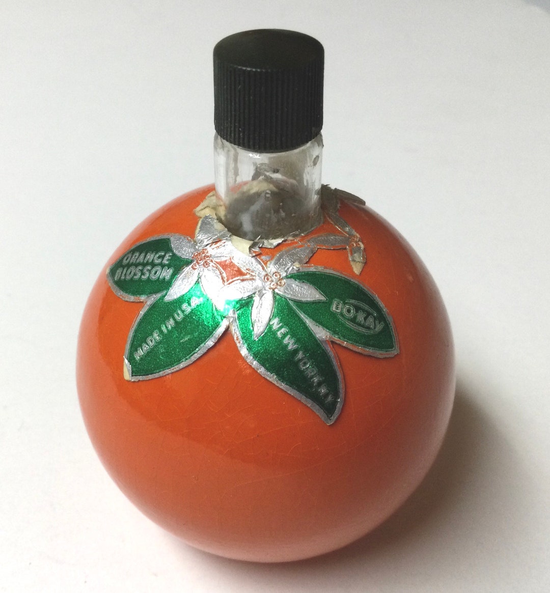 Orange Blossom Souvenir Perfume Bottle Bokay Figural Novelty Vintage Etsy