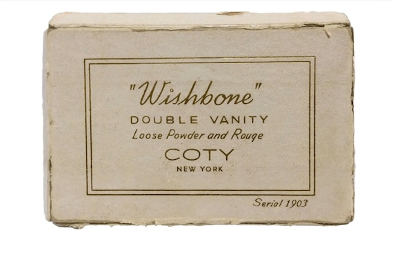Unused in Original Box Coty Wishbone Double Vanit… - image 1