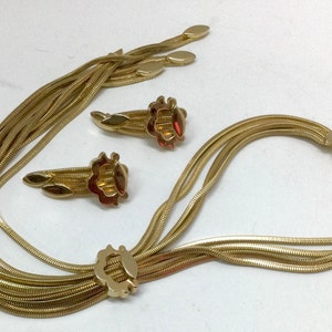 Francois Demi Parure Statement Necklace and Clip On Earrings Set