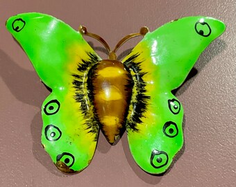 Large Original by Robert Figural Butterfly Enamel Insect