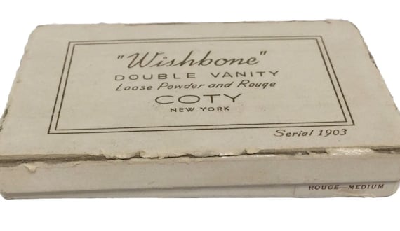 Unused in Original Box Coty Wishbone Double Vanit… - image 2