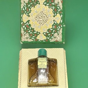 Vintage Coty Emeraude in Original Box Square Parfum 0.34 Oz No