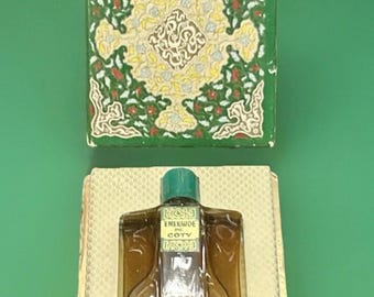 Coty Emeraude Vintage en Caja Original Cuadrada Parfum 0.34 oz No 4000