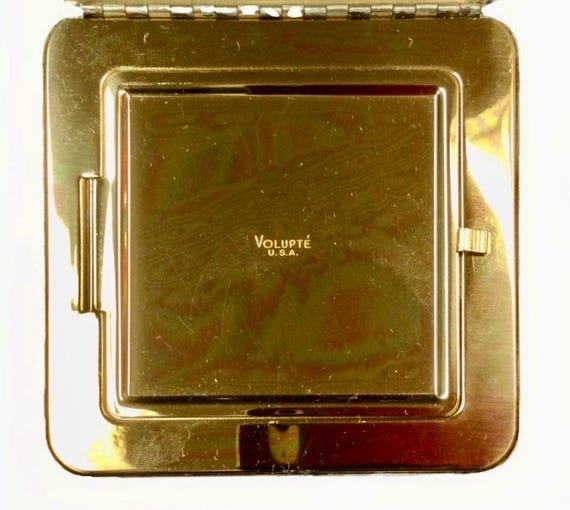 1940年代 Volupte ヴィンテージ パウダーコンパクト ミラー 希少レア 1940年代 Volupte ヴィンテージ パウダーコンパクト ミラー 希少レア