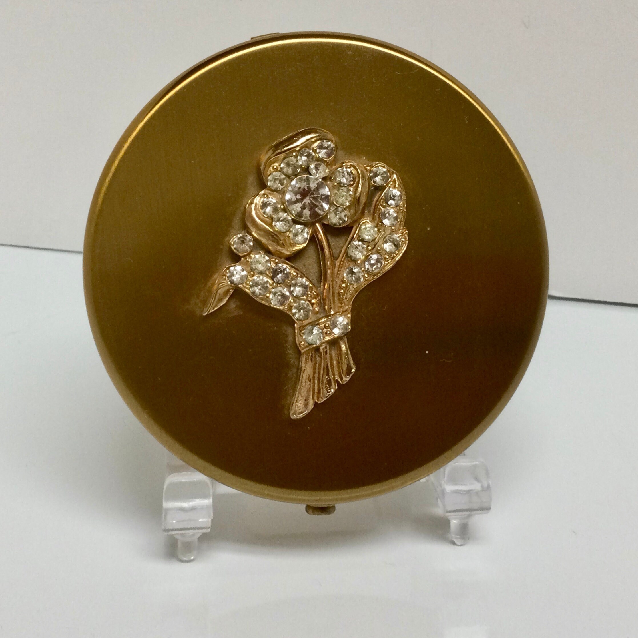Vintage Jeweled Dorset Fifth Avenue Powder Compact Unused - Etsy