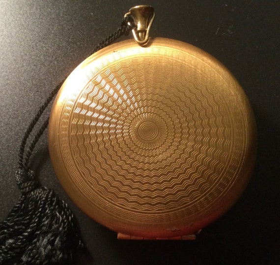 Glamorous Watch Style Powder Compact Rhinestones … - image 3