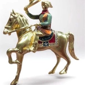 Estée Lauder Rare Rodeo Cowgirl Solid Perfume Compact Equestrian Horse image 4