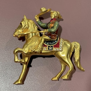 Estée Lauder Rare Rodeo Cowgirl Solid Perfume Compact Equestrian Horse