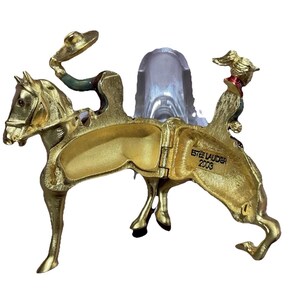 Estée Lauder Rare Rodeo Cowgirl Solid Perfume Compact Equestrian Horse image 3
