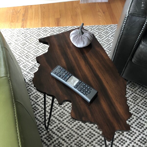 Wood Side Table Etsy