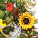 Sunflower Ranunculus Wreath Large Grapevine Summer Fall - Etsy
