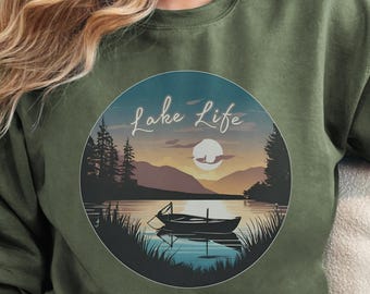 Lake Life Retro Png Design, Spring Outdoors Sublimation Digital Download, Trendy Summer Lake Camping Digital Design, Family Lake shirt PNG