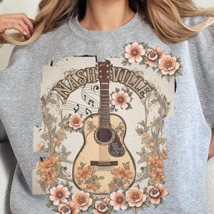 Nashville Music City Png, Western PNG, fichier Png, Nashville Sublimation, Nashville Shirt Design, Nashville Tee Design, Concert country PNG