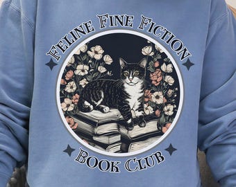 Kwiatowy kot PNG, Miłośnik kotów PNG, Książka o kotach, Prezent dla miłośnika kotów, Prezent dla niej, Koszulka dla mamy kota, Uroczy wzór koszulki z kotem, Uroczy wzór książki z kotem