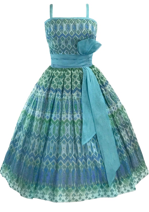 Peacock Party Dress