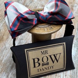 Dapper Bow Tie in Scottish Tartan ' Mac Pherson' 100% silk ,adjustable neck fitting available in over 50 colours and patterns.