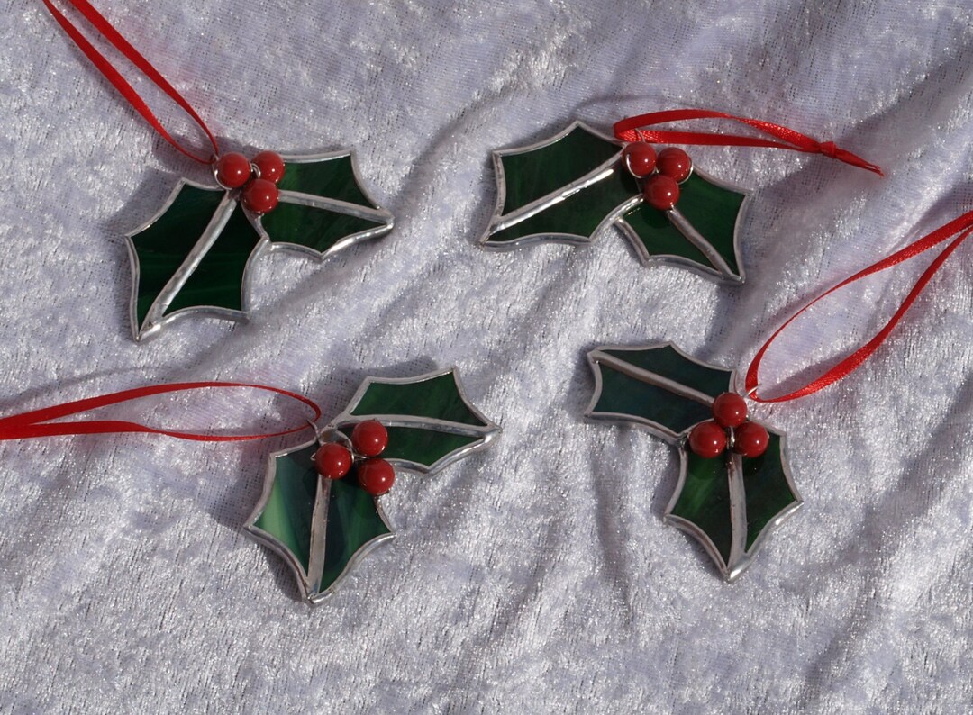 5x Traditional Christmas Decoration Glass Tree Ornament - Etsy UK