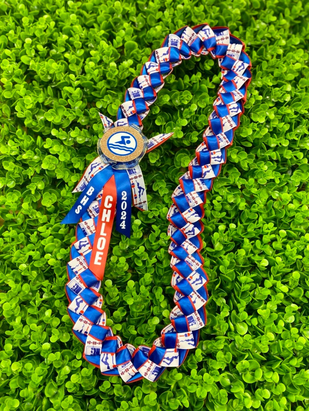 Swimmer/swim Team Ribbon Lei//graduation Leis/senior Night/sport Night ...