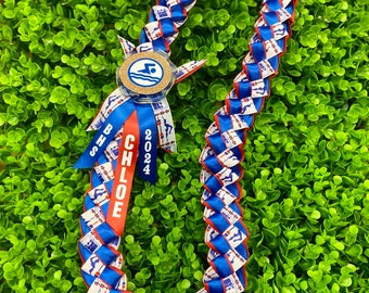 Collar de cinta para nadadores/equipos de natación/collar de graduación/noche de estudiantes de último año/noche de deportes/semana del espíritu/clase de 2026