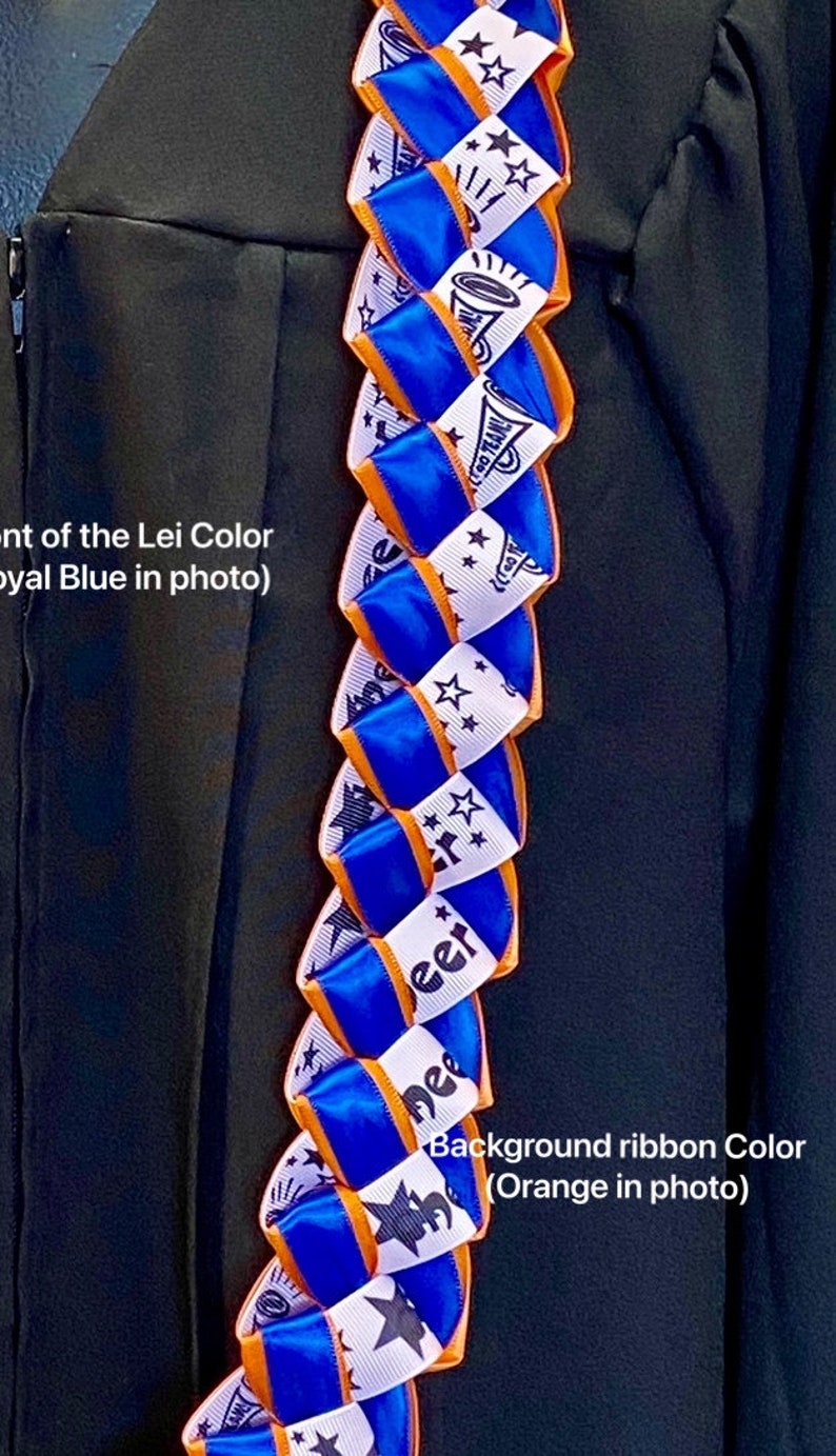 Cheer Leaders Ribbon Lei/ Homecoming/ Senior Night/sport Night ...