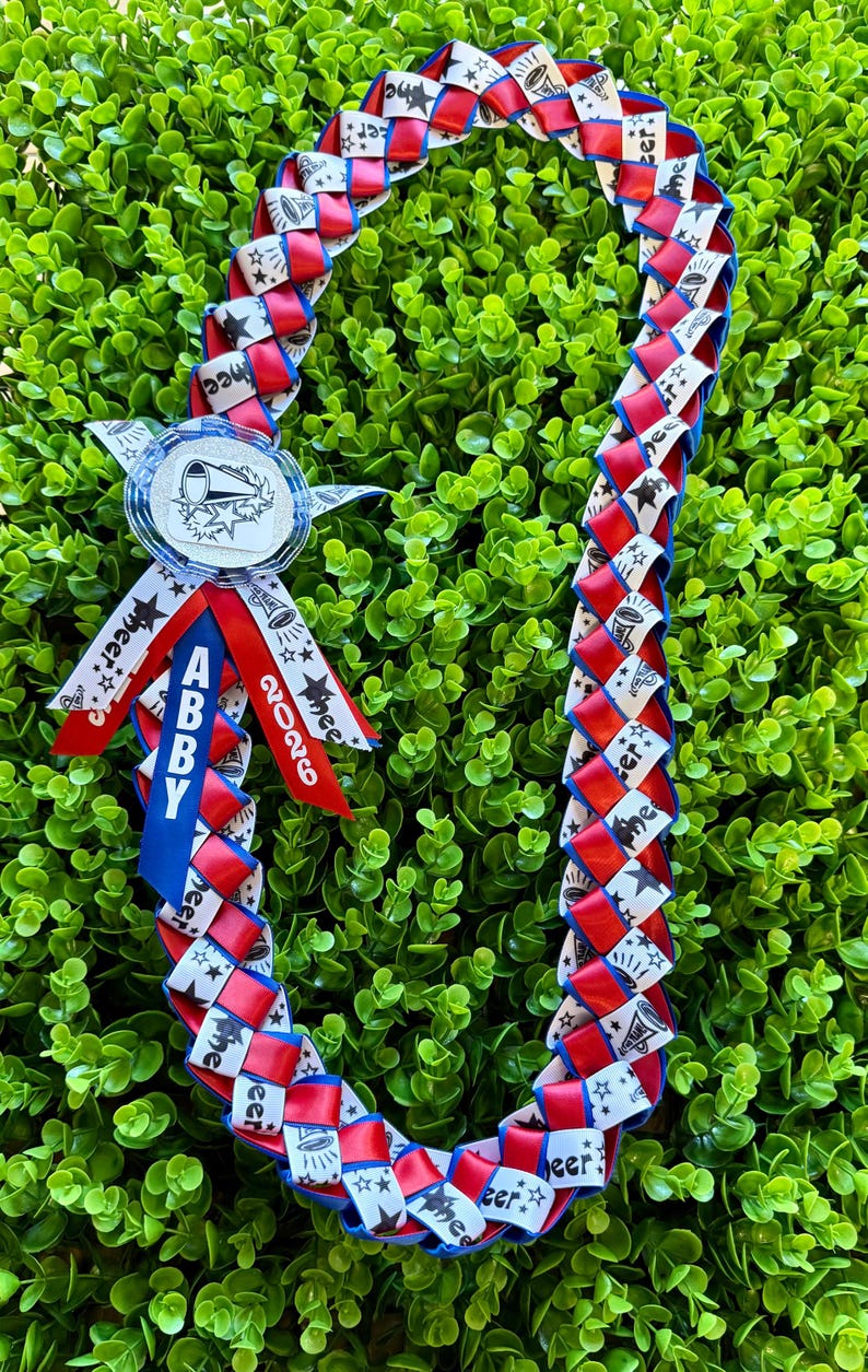 Cheer Leaders Ribbon Lei/ Homecoming/ Senior Night/sport Night ...