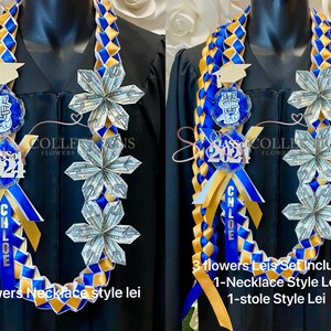 University of California, UC personalized ribbon leis/ Graduation leis/ Class of 2024 image 8