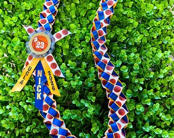 Basketball ribbon lei/Graduation Leis/ Senior Night/Sport Night/Spirit Week/ Class of 2026