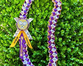 Tennis Ribbon Lei: Graduation, Senior Night, Sport Celebration