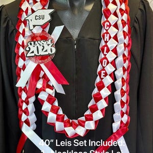 Collar de graduación de la clase de 2026 / nombre personalizado / colores de la escuela #095 imagen 16