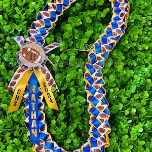 Football Ribbon Lei/Senior Night/Sport Night/Graduation Leis/Spirit Week/Class of 2025