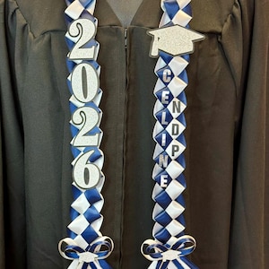 College Graduation lei/ personalized name-#88