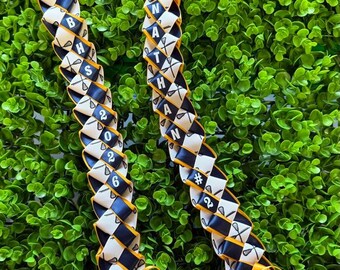 Lacrosse Ribbon Stole Lei - Graduation, Senior Night, Spirit Week, Class of 2026