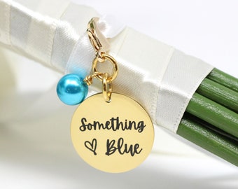 Something Blue for Bride Bouquet Charm Bridal Shower Gift for Bride Something Blue Charm for Bouquet Bride Gift for Wedding Day from Mom