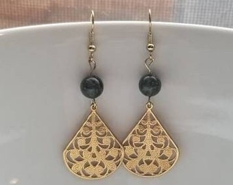 Brass filigree Earrings