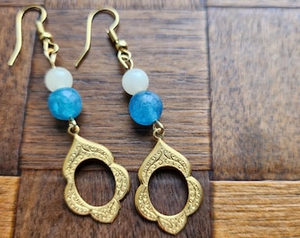 Handmade brass earrings