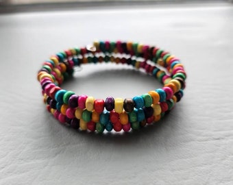 Handmade wrap bracelet