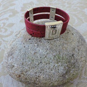 Vegan Portuguese Cork & Silver Bracelet - Best Gifts for Vegans