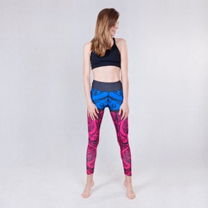 Nymph Leggings WHITE Women Yoga Pants, Leggings, Capris Style, 3/4lenght,  Criss-cross Lace Up, Ecoluxe 