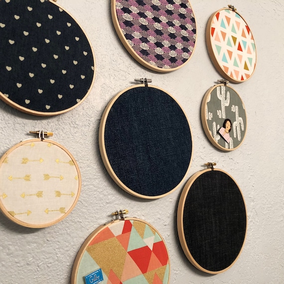 Enamel pin badge display holder fabric embroidery hoop now Etsy