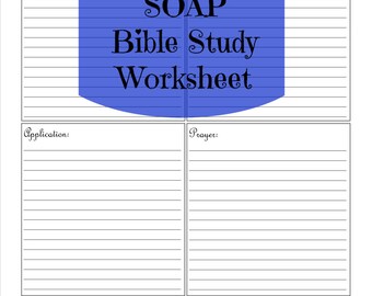 Printable SOAP / Bible Study Printables / Scripture Study - Etsy