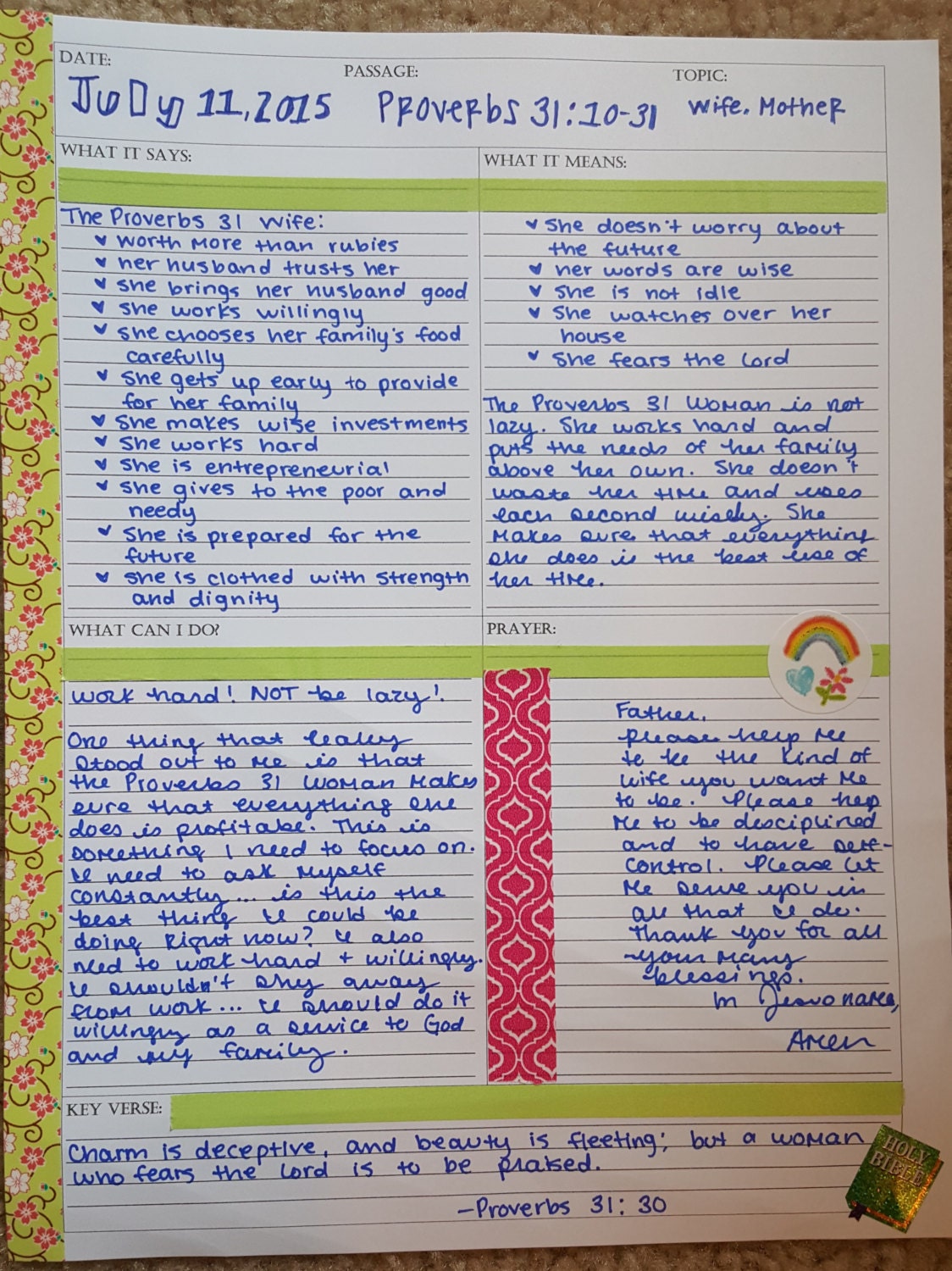 bible study worksheet etsy