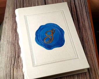 Extra Large 12x17 Family Personalized Gift Book, A3 Leather Bound Book, Custom Logo Book, Notebook, Diary TiVergy Leather Book