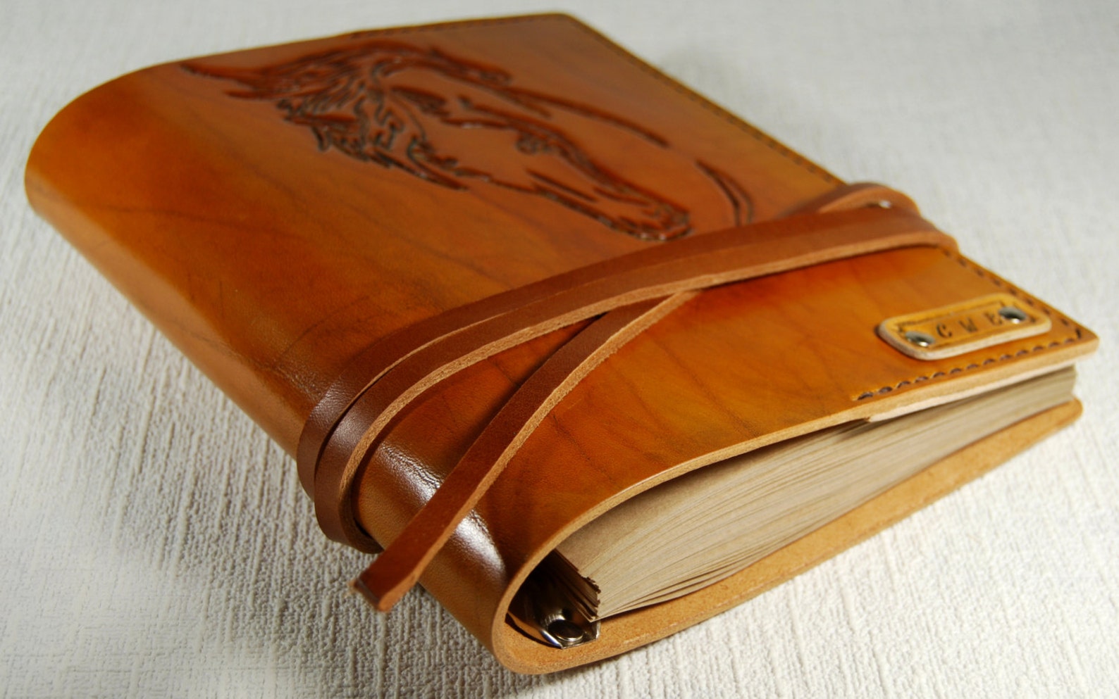 Leather Horse Journal Leather Notebook Leather diary Etsy