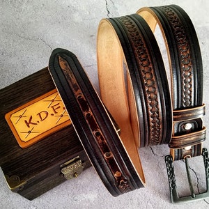 Handmade Leather Belt, Custom Belt, Personalized Gift Belt, Fathers day Gift, TiVergy Handcrafted Belt