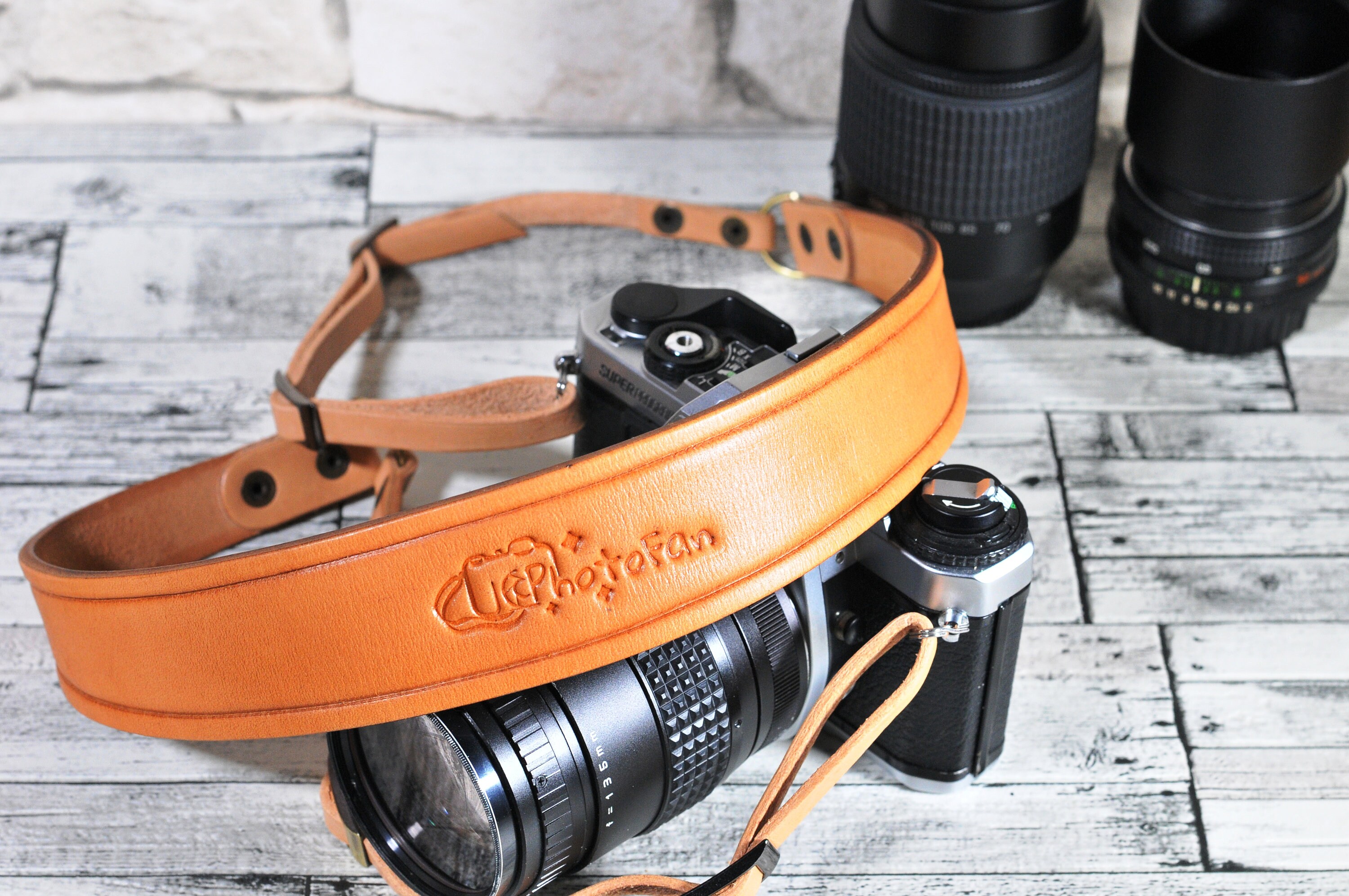 Photofan Leather Camera Strap Personalized Camera Strap Etsy