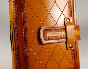 Lederen dagboek handgemaakt, gepersonaliseerd dagboek, bruin dagboek, dagboek notebook dagboek, cadeau voor haar, cadeau voor hem, gepersonaliseerd cadeau
