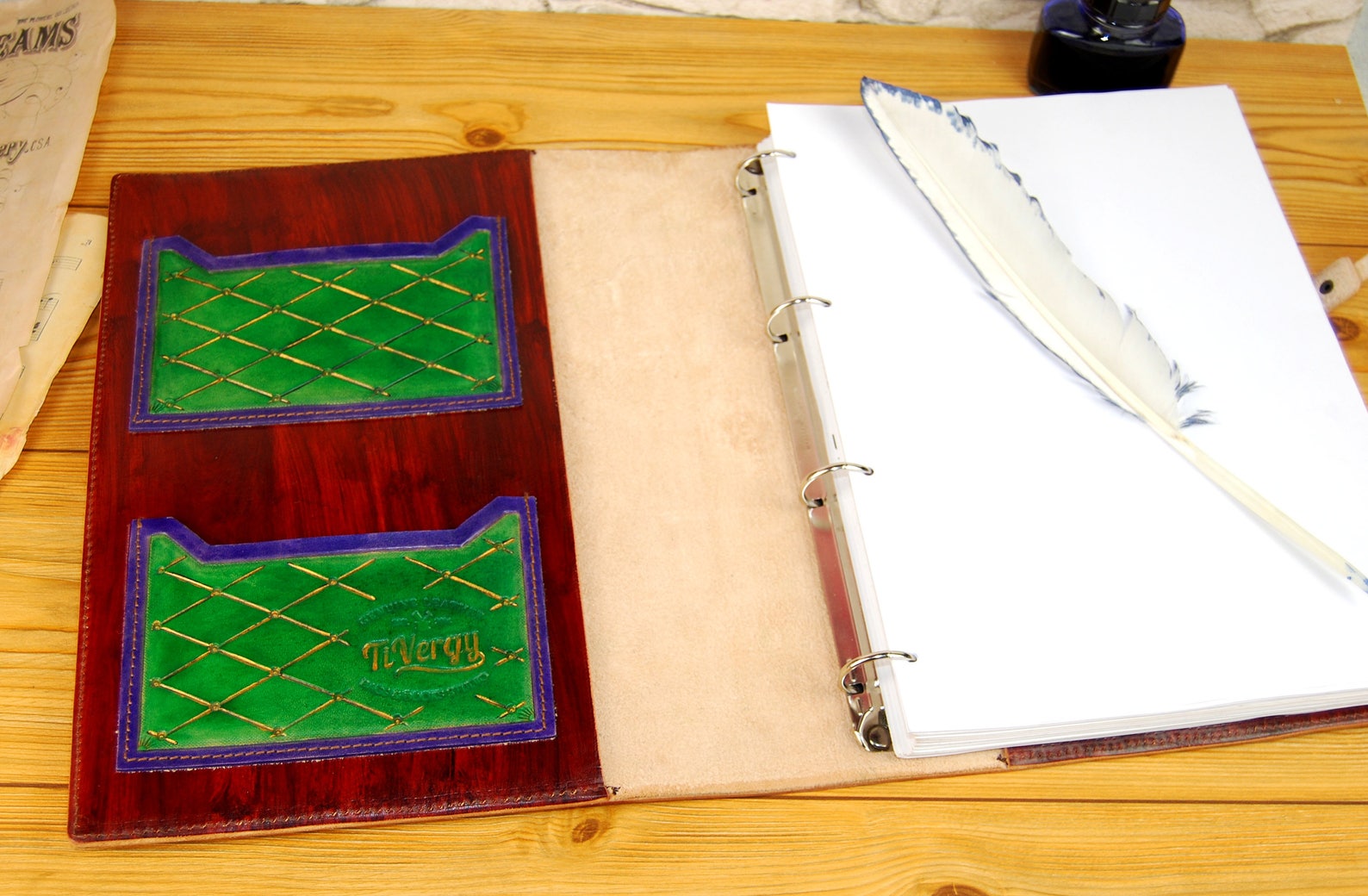 Large Custom Personalized Leather Book Book Gift Journal Etsy