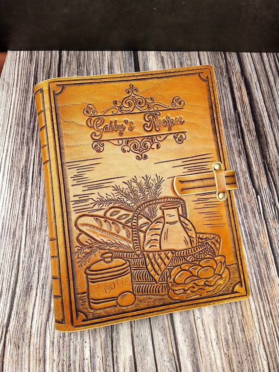 Personalized Handmade Leather Sketchbook Cover for 9x12