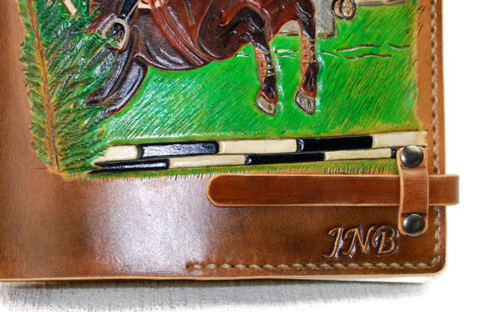 Custom Personalized Leather Horse Journal Notebook Diary 7x9 Etsy